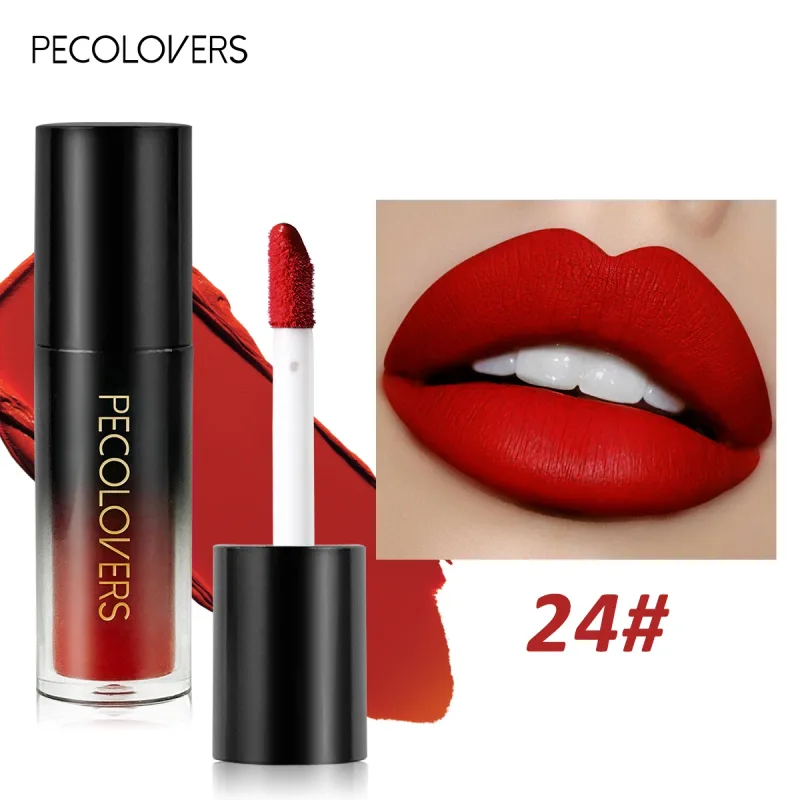 Πολλαπλών χρωμάτων Matte Velvet Lip Gloss Αδιάβροχο Αντικολλητικό Κύπελλο λείο κραγιόν για εφαρμογή υψηλής απόδοσης χρωμάτων