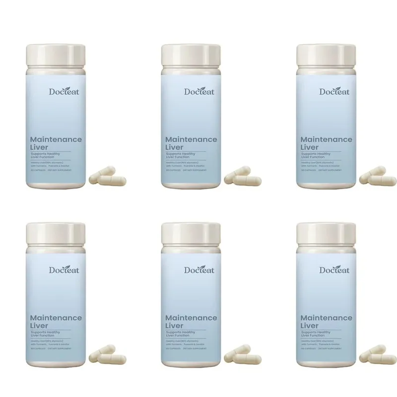 Liver Wellness Support Capsules with Milk Thistle Turmeric Extract Magnesium Glycinate Vitamin C E Herbal Formula 60 Capsules
