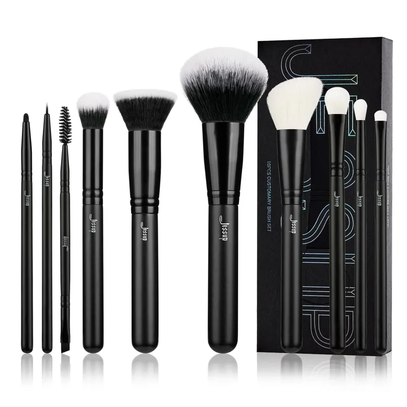 Jessup Makeup Brushes Set 10-14pcs Make Up Brush Contour Foundation Powder Eyeshadow Highlight Blending Concealer Liner T336