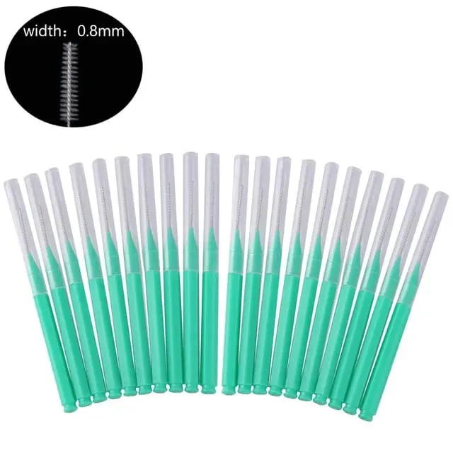 20 τμχ Mini Brush Brush Brow Perm Brush Brow Lifting Brushes Bendable Micro Eyelash Brush Applicators Εργαλεία μακιγιάζ