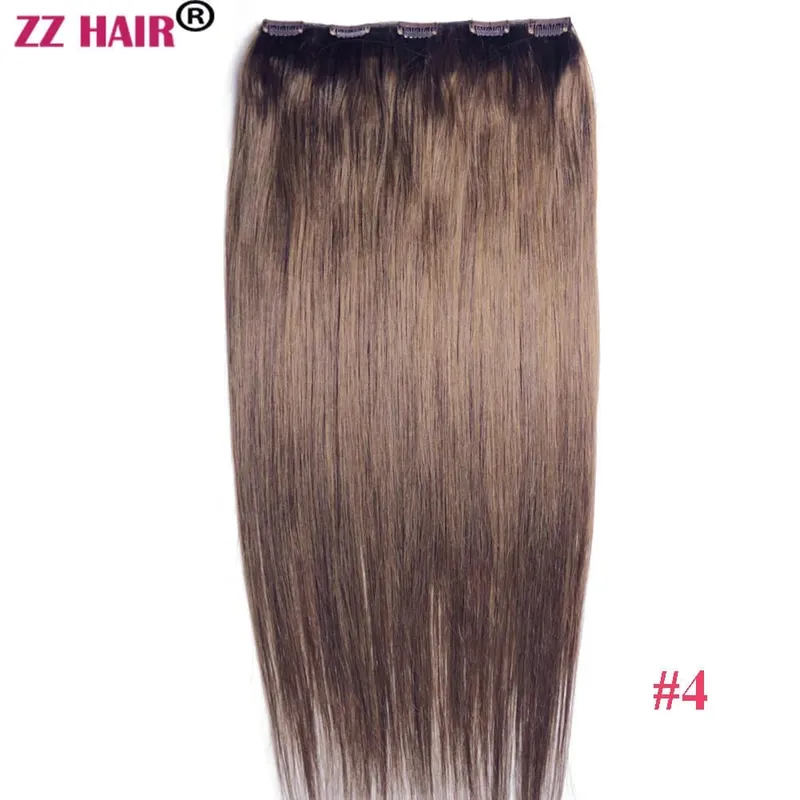 O 100% ברזילאי אנושי רמי תוספות שיער 16"-28" 1 יחידות סט 100 גרם-200 גרם ללא תחרה 5 קליפס בחתיכה אחת טבעי ישר