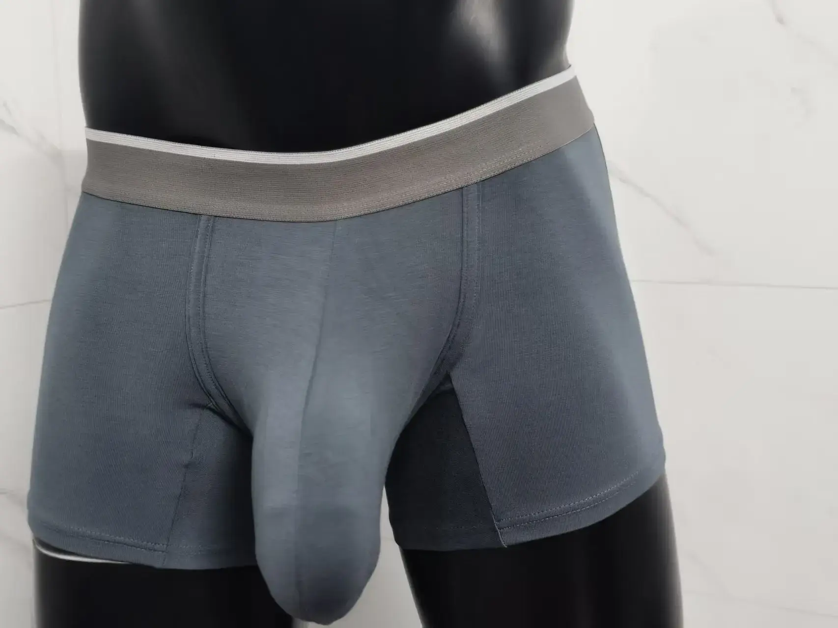 Premium Men Modal Boxer Briefs Big Pouch Underwear Extra Large Bulge Enhancing Breathable Cooling Lightweight Mens Boxers Pantie