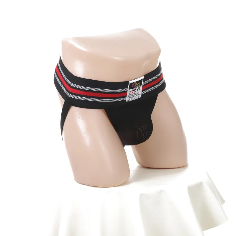 Men Underwear Athletic Jock Strap Supporter Classic Thong Elastic Wide Waistband Underpants Breathable Jockstrap Sexy Lingerie
