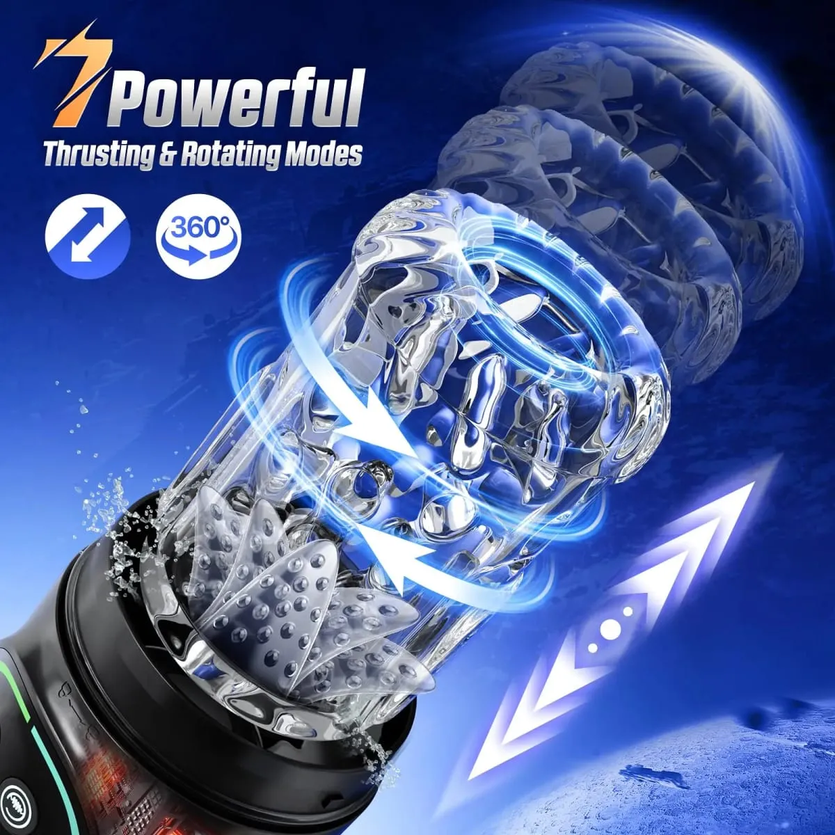 Automatic Thrusting Rotating Male Masturbator Licking Stroker Sucking Blowjob 100% Waterproof Pennis Pump Adult Sex Toys For Men