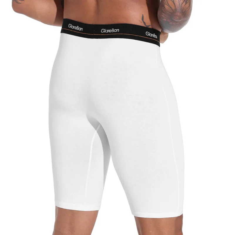 4pc Set Long leg White Cotton Boxer Men Underwear Male Brand Panties And Underpants For Homme Luxury Shorts Box Slip Briefs Soft