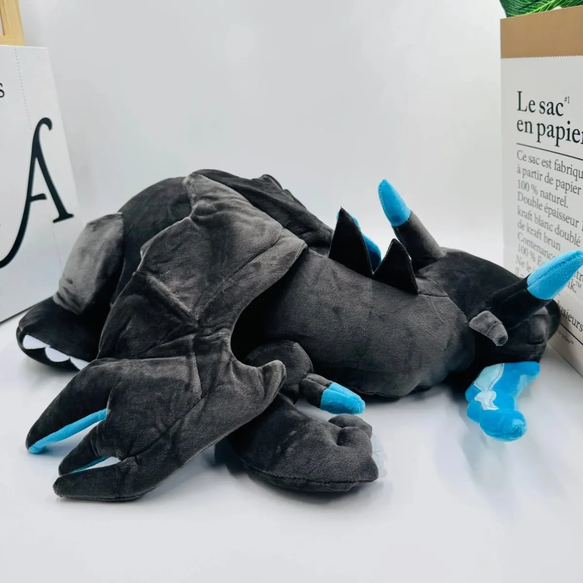 Νέα μεγάλα 48 εκατοστά μπλε Sleeping Charizard βελούδινα παιχνίδια κούκλας Super Soft Pokemon Stuffed Anime Anime βελούδινο μαξιλάρι δάπεδο/μαξιλάρι καναπέ