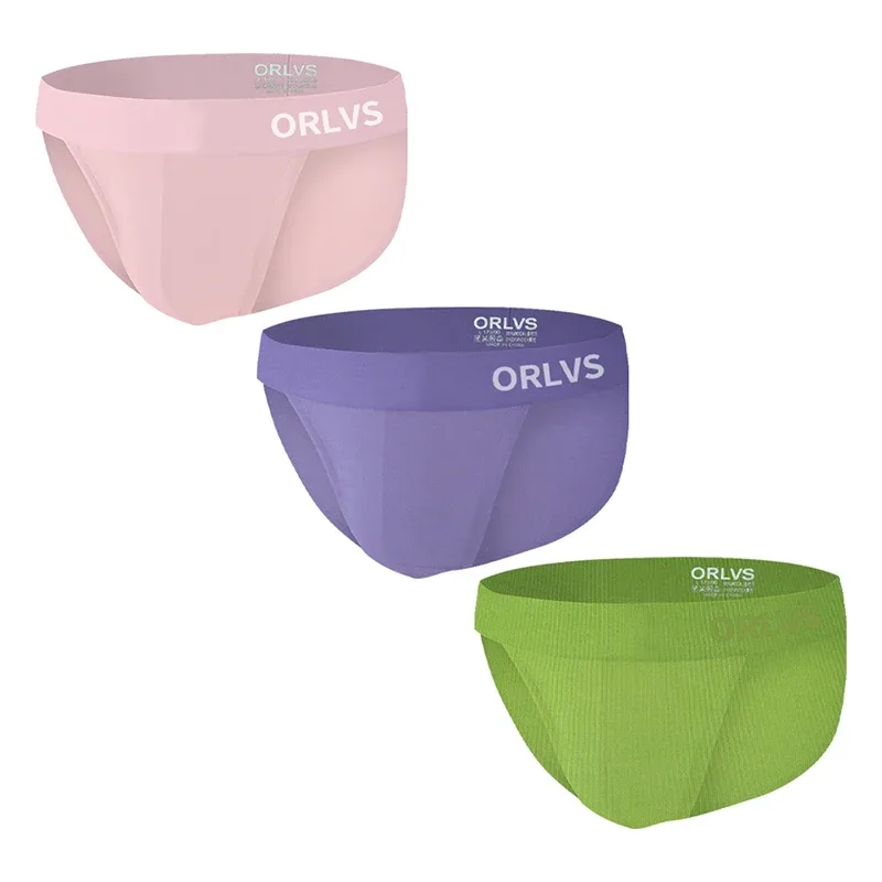 1PCS Men's Modal Ultra-Thin Barely-There Briefs U Convex Pouch Bright Solid Color Elastic Waistband Breathable Daily Underwear