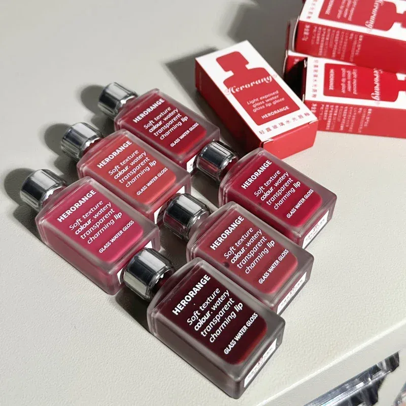 Water-Glow Mirror Lip Gloss μακράς διαρκείας ενυδατική ενυδατική απόχρωση χειλιών μακιγιάζ Κραγιόν που λαμπρύνει την επιδερμίδα Κορεάτικα γυναικεία καλλυντικά