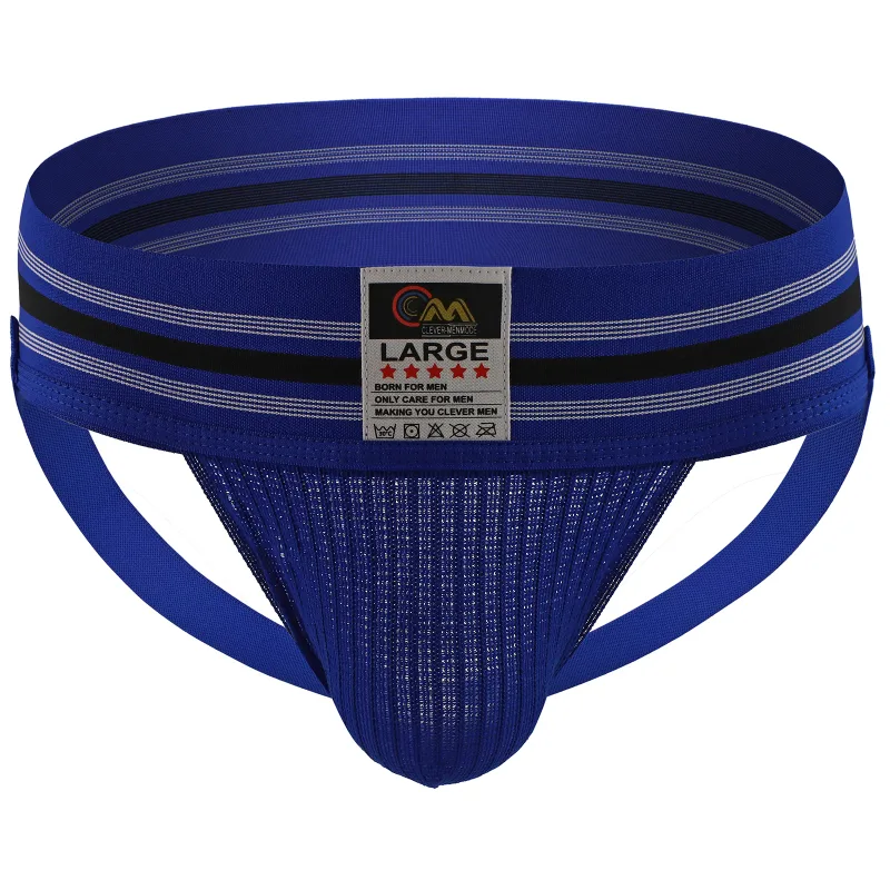 Men Underwear Athletic Jock Strap Supporter Classic Thong Elastic Wide Waistband Underpants Breathable Jockstrap Sexy Lingerie