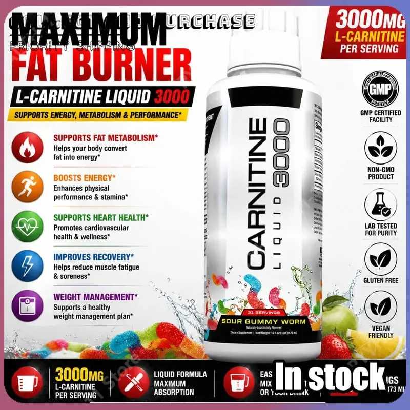 Συμπυκνωμένη Υγρή Φόρμουλα L-Carnitine για Προπόνηση Ενεργειακή Μεταβολική Υποστήριξη και Ενίσχυση Ρουτίνας Fitness με Μείγμα Βιταμίνης