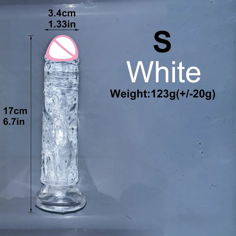 Cheap 5 Colors Small Transparent Dildo Suction Cup Jelly Dick Women Erotic Anal Sex Toys Soft Clitori Vaginal Masturbators Penis