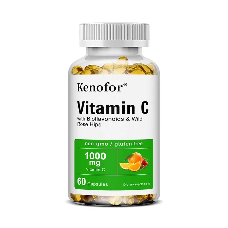 Vitamin C 1000 Mg - with Citrus Rosehip Immune Support Collagen Production Skin Health Antioxidant 120 Capsules