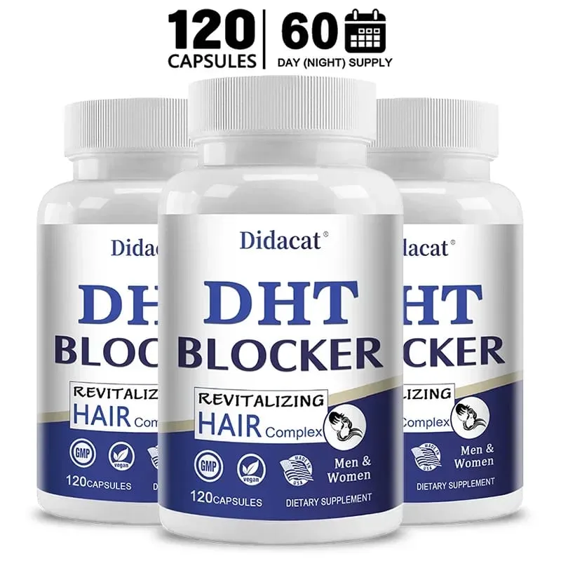 Didacat Advanced DHT Blocker Hair Growth Supplement for Heritary Thinning Hair - για άνδρες και γυναίκες τριχόπτωση