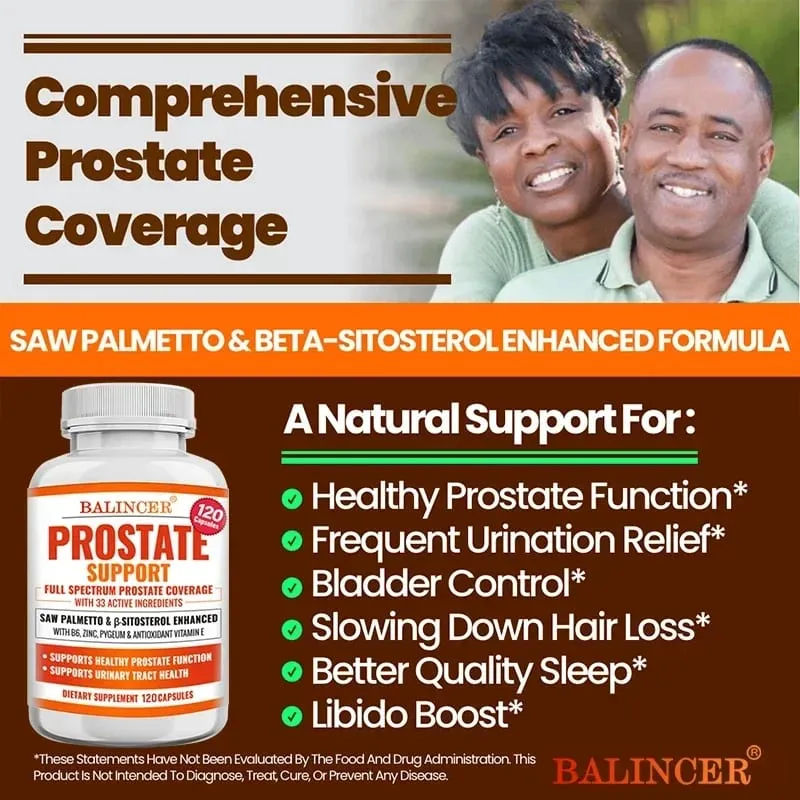 Prostate Supplements for Men - Men's Health Supplements for Prostate Health Hair Urinary Health Bladder and Urinary Issues