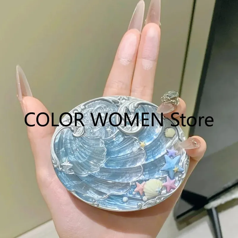 Flower Knows Shell Pearl Collection Mirror אבקת שפתון מבריק היילייטר קוסמטי איפור סטים