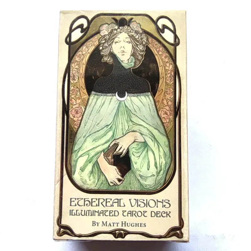 Επιτραπέζια παιχνίδια Ethereal Visions Tarot Cards A 80 Deck μυστηριώδη μαντική τράπουλα ταρώ για γυναίκες κορίτσια