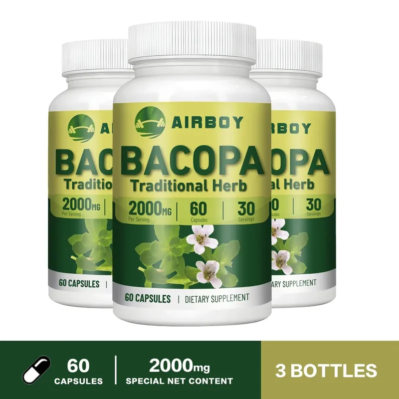 Bacopa Monnieri Extract - Helps Clear Thinking and Improves Memory Delay Skin AgingSupplements