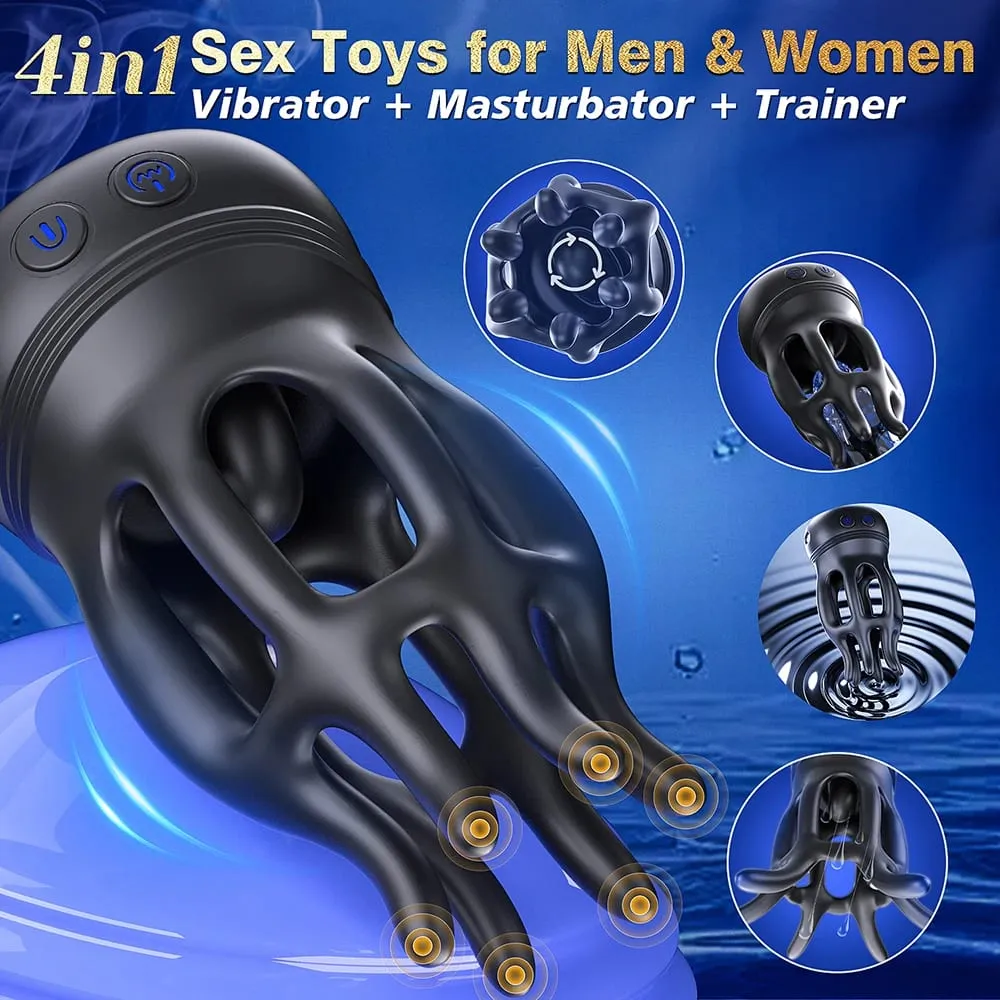 10 Modes Penis Delay Trainer Exerciser Glans Stimulater Massager Mens Vibrator Male Masturbator Equipment Sex Toys Adult For Men