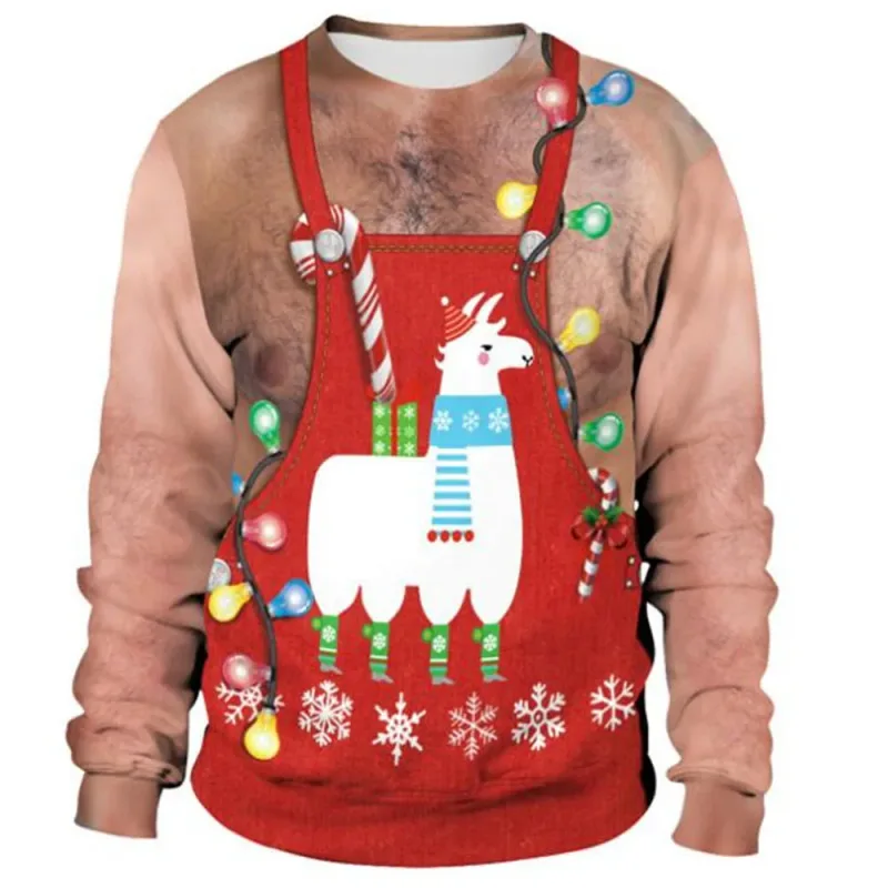 Ngộ nghĩnh Giáng Sinh Áo Len Nam Nữ Chui Đầu Xmas Áo Xấu Xí Đồ Họa Y2k Quần Tây cho Ngày Lễ Đảng Rời Quần Áo Nam