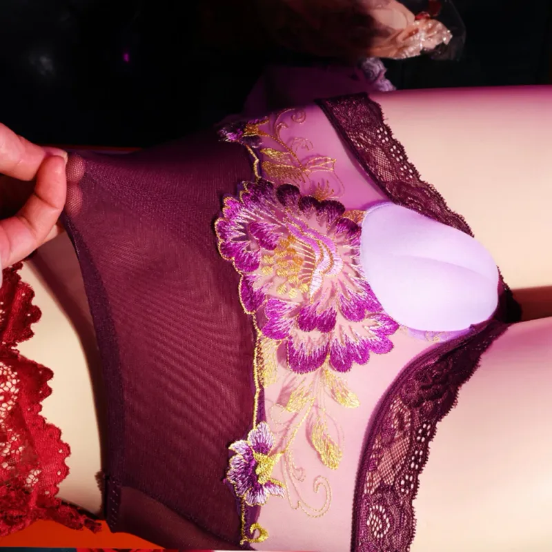 Fashion Hot Stylish Briefs Underwears White Black Crossdress Hiding Gaff Panties Men Polyester Purple Royal Blue