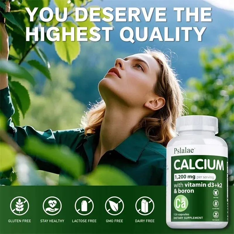 Calcium Supplement - Nagpo-promote ng Calcium Absorption Nagpapalakas ng Enerhiya Malakas na Buto Sinusuportahan ang Kalusugan ng Puso at Muscle Non-GMO