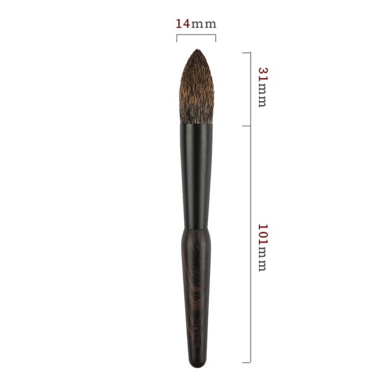 Propesyonal na Handmade Make Up Brush Z216 Tapered Highlighter Brush Portable Soft Squirrel Hair Makeup Brushes