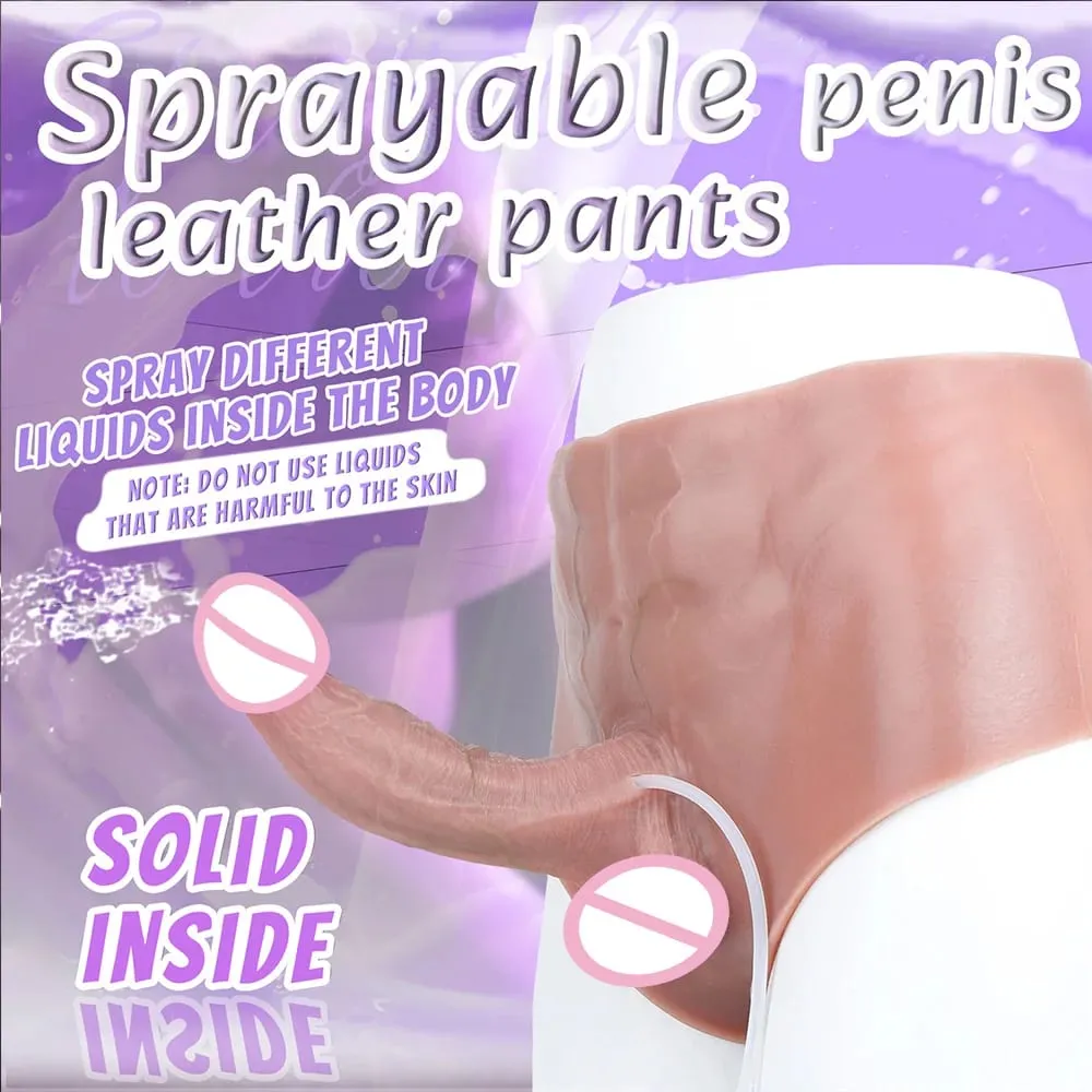 Tapón Anal de silicona, consolador para chorros, bragas con músculos abdominales, pene sólido, masturbador Anal vaginal, juguete sexual para mujer