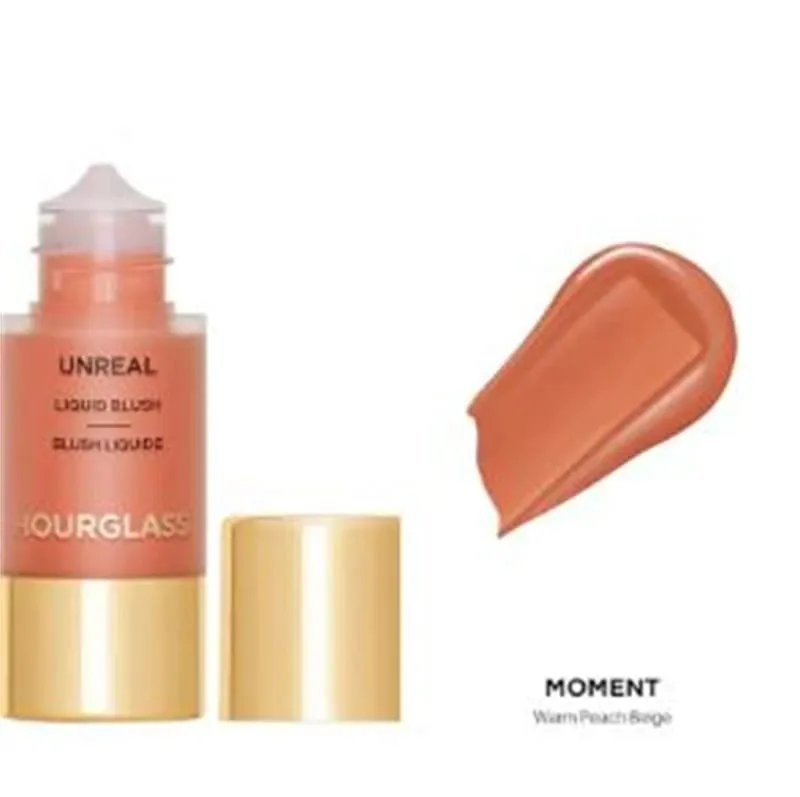 Hourglass Unreal Nude Liquid Texture Powder Blusher Full Clear Color Cheek Fluidity Easy Push Away Create Natural Woman Makeup