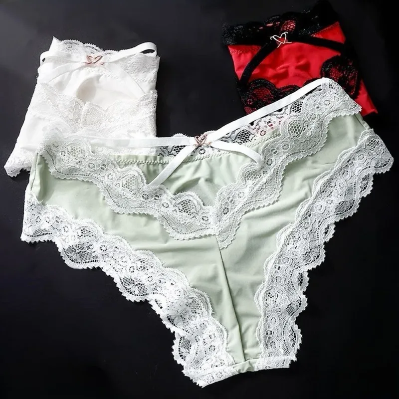 Men Panties For Men Lace Trim Briefs Breathable High Elastic 3D Convex Pouch Underpant Sexy Thin See Through Underwear