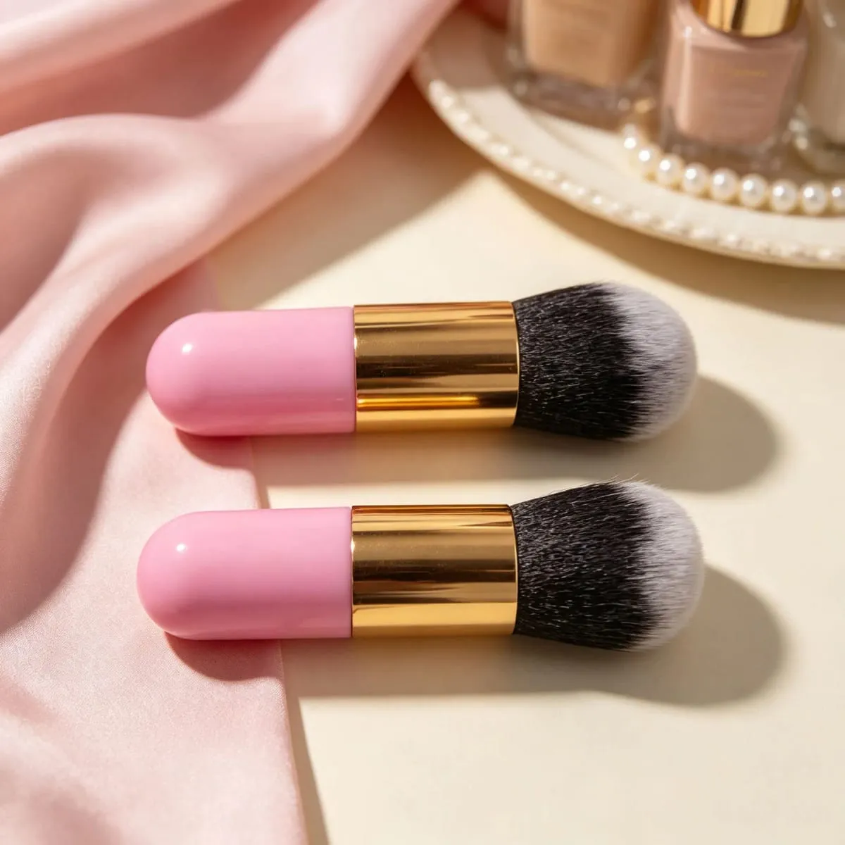 1-3PCS Malaking Sukat na Makeup Brushes Foundation Powder Face Blush Brush Soft Face Blush Malaking Cosmetics Soft Foundation Make Up Tools