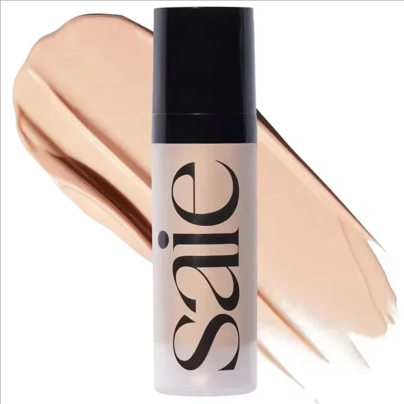 Fashion Saie Glitter Hydration Liquid Powder Blusher Moisturizing Liquid High Gloss Facial Contour Cream Products Makeup
