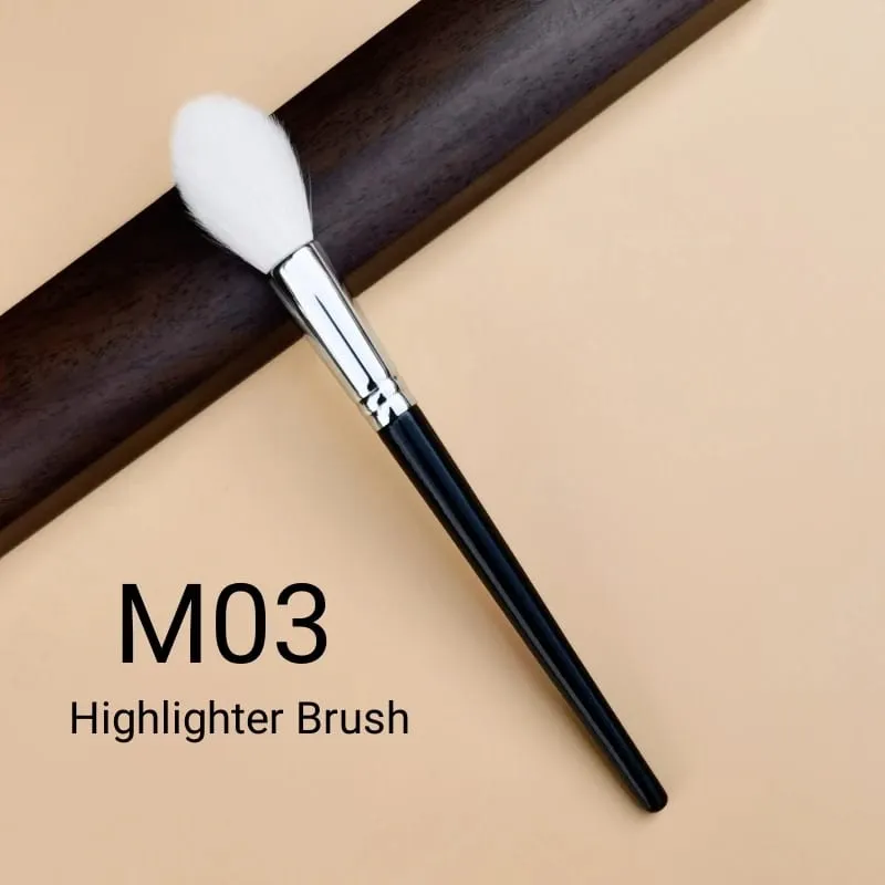 Highlighter Brush Makeup Natural Goat Hair Blending Blusher Make Up Brushes Εργαλεία ομορφιάς