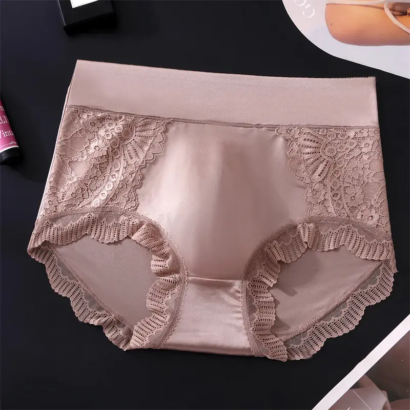 Sexy men's underwear Ice silk lingeries for man adults 18 plus cuecas masculina lace mesh cueca 3D seamless calzoncillos hombre