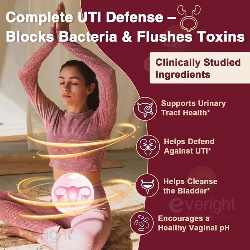 Κάψουλες Cranberry για γυναίκες - Μίγμα UTI Defence Blend with Vitamin C E - Ουροποιητικό σύστημα & ουροδόχος κύστη Νεφρό κολπικό pH Υποστήριξη υγείας