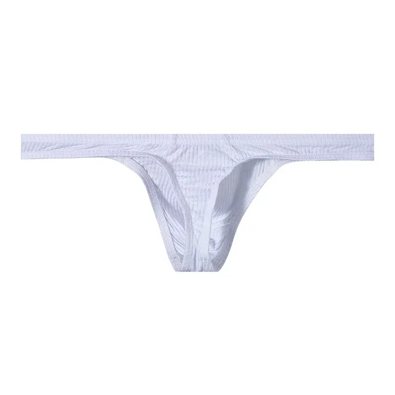 Cotton Men's Big Pouch Thong Panties Men Cotton Sports Running Underwear Comfortable Seamless Male G-string Briefs