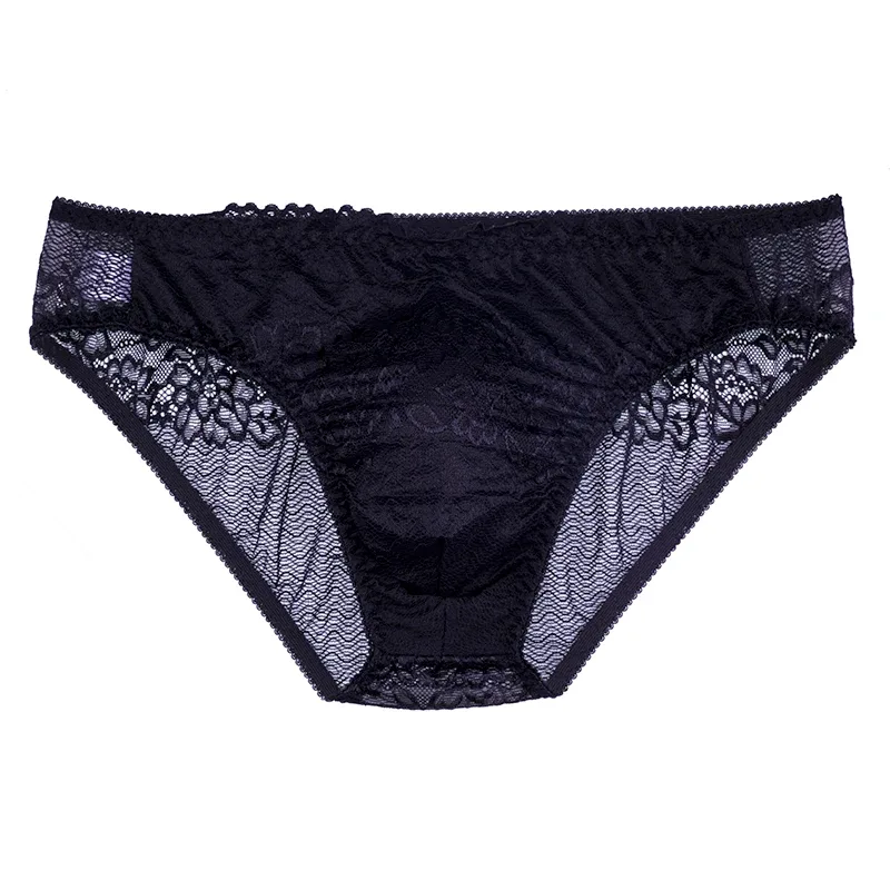 New Hot Men Sexy Briefs Sissy Pouch Panties Fashion Shorts Pants Lingerie Lace Men's Breathable Underwear Underwear Gays