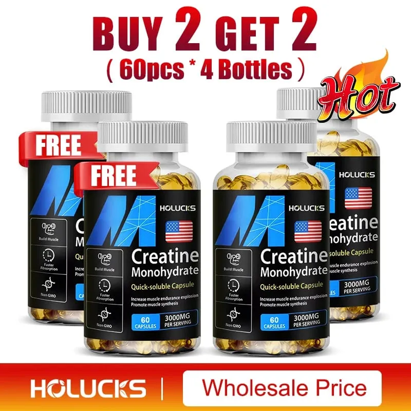 Αγοράστε 2 Πάρτε 2 Δωρεάν! Οι κάψουλες Pure Creatine Monohydrate υποστηρίζουν τη μυϊκή ανάπτυξη δύναμη και απόδοση ενισχύουν τη γνωστική λειτουργία