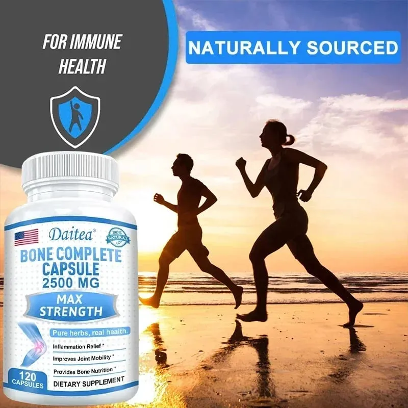 Bone Complete Capsules Containing Calcium and Vitamins D K & C for Joint Health Bone Skin Nail Health and Osteoporosis