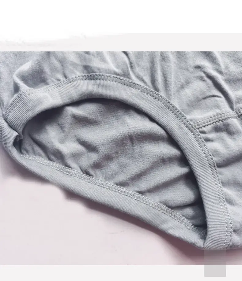 1pcs 100% Cotton Briefs Mens Comfortable Underpants Four Season Man Large Size Ventilate Underwear Male High Waist Panties Short