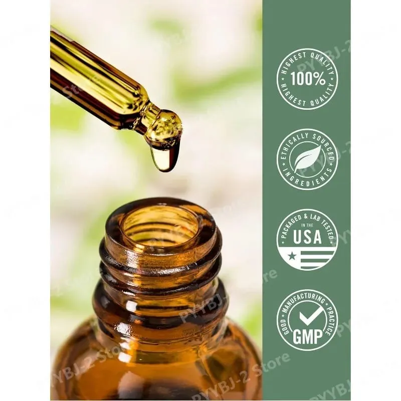 Minyak Organik Oregano Cair Tetes Suplemen Herbal Vegan Kesehatan Non-GMO Bebas Gluten Dukungan Nutrisi Harian 60Ml Per Botol