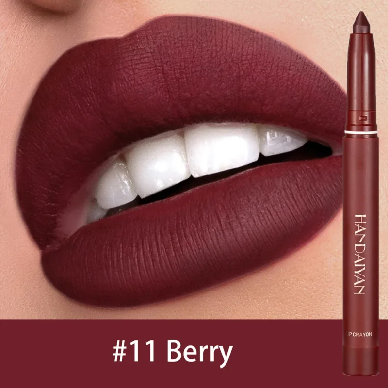 Waterproof Cherry Red Matte Lipstick Sexy Lipliner Pencil Plumping Stain Natural Nude Pink Lip Liner Outline Lips Contour Makeup