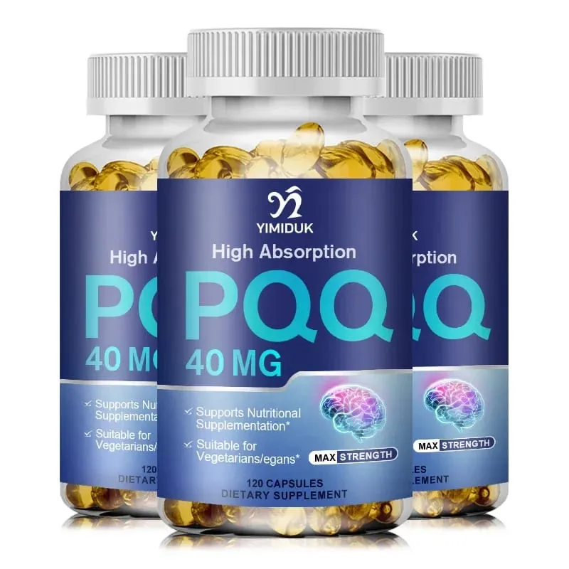 Buy 1 Get 1 Free! Ang PQQ 40mg Supplement para sa Cognitive Function Booster ay Pinahuhusay ang Enerhiya ng Utak Heart Brain at Anti-Aging Vegan