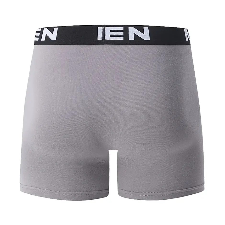 7-piece Set of Four Season Men's Solid Color Long Casual Underwear, Fashionable Sports Underwear, Plus Size Flat Corner Pants