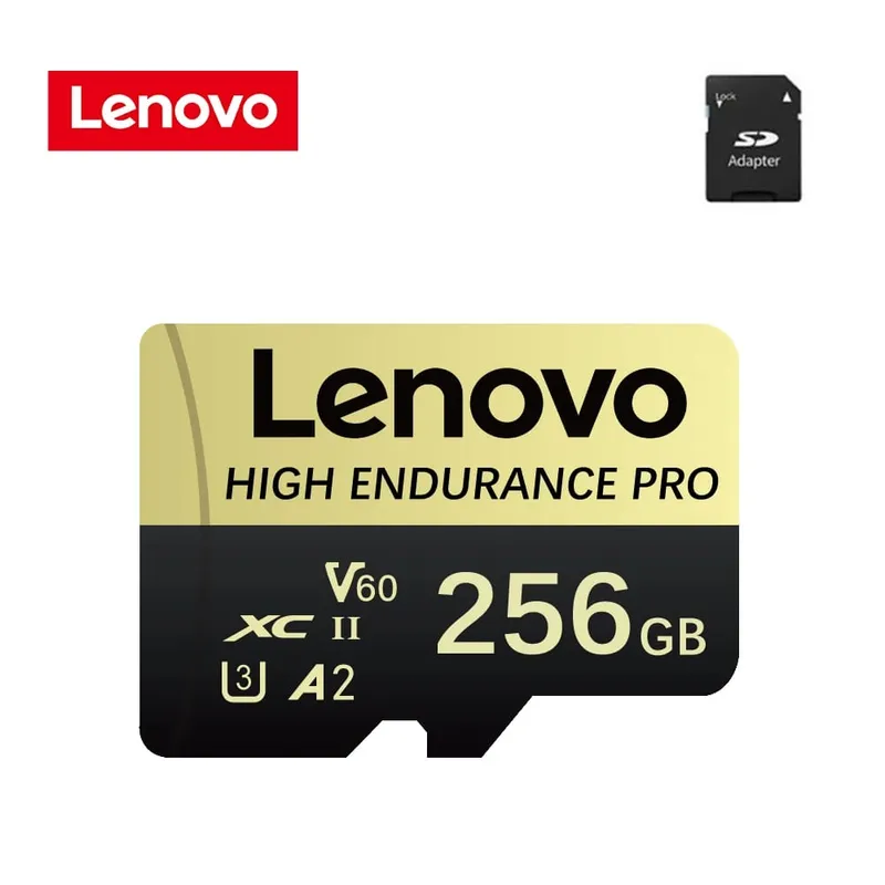Lenovo High Speed ​​Class 10 Mini SD Card Memory 256GB Micro TF Card for Smartphone - 32GB 64GB 128GB 256GB 512GB