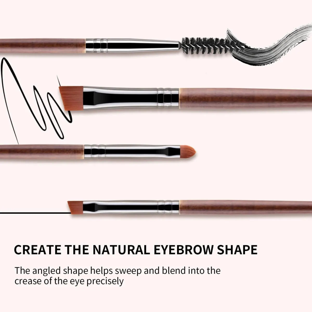 24 na makeup brush na may mga kahoy na hawakan Natural na Makeup Brushes Set Eyeshadow Make Up Brush Hair Kit para sa Makeup nabor kistey Blendi