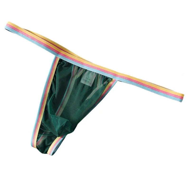 Men's Ultra-thin Mesh Briefs Underpants Man Sexy Underwear Breathable Ropa Interior Hombre Slips Quick Dry Bikinis Sissy Panties