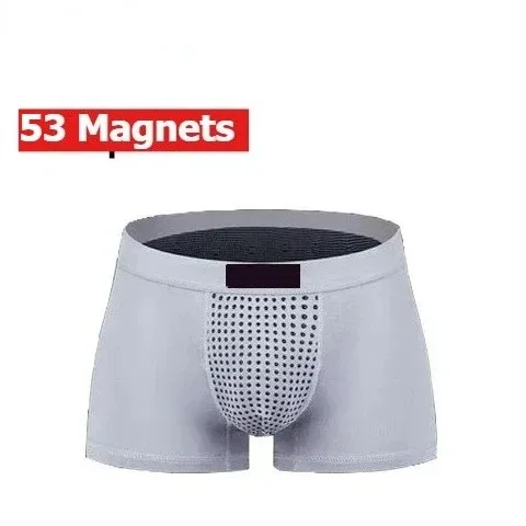 Upgraded 53 Magnets Boxer Briefs for Men Magnetic Therapy Pain Relief Blood Circulation Brazilian Underwear Size L to 5XL