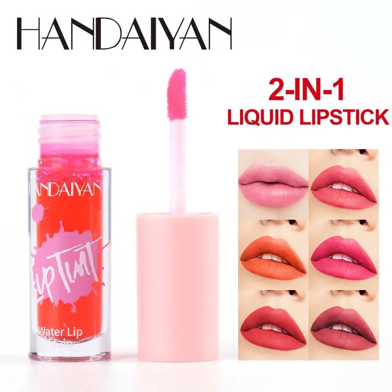 Πολλαπλές χρήσεις 6 χρωμάτων Lip Gloss Cheek Tint Μεγάλης διάρκειας Ενυδατική Βαφή χειλιών Blush Μακιγιάζ Lip Stain Glossy Lipgloss Cosmetics