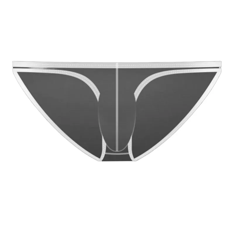 1PC Summer New Underwear Men's Ice Silk Briefs Ultra-thin Transparent Breathable Sexy Comfortable Low Waist Underpants For Men 3256809692642600