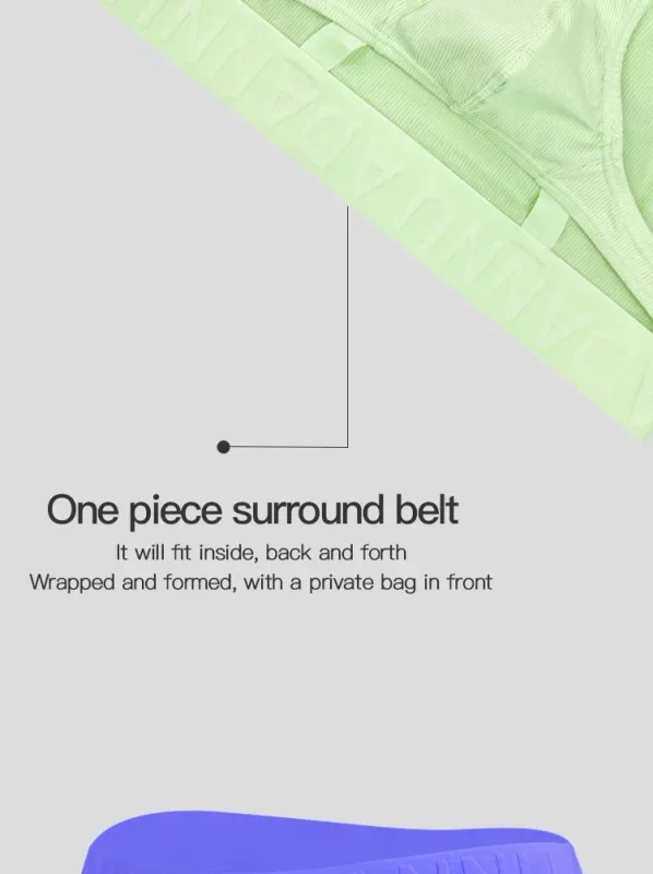 1PCS Mens Ribbed Bikini Briefs Monochrome Logo Wide Waistband Vertical Stripe Fabric 3D Pouch Low Rise Male Underwear